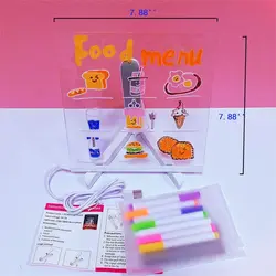 Multifunctional Acrylic Panels Kids Drawing Illuminated Led Message Writing Board