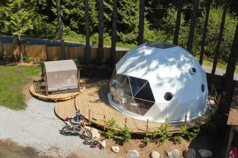 4 Season Outdoor Camping  Igloo Tent  Pvc Geodesic Dome Tents For Garden Dining Room Glamping Yurt