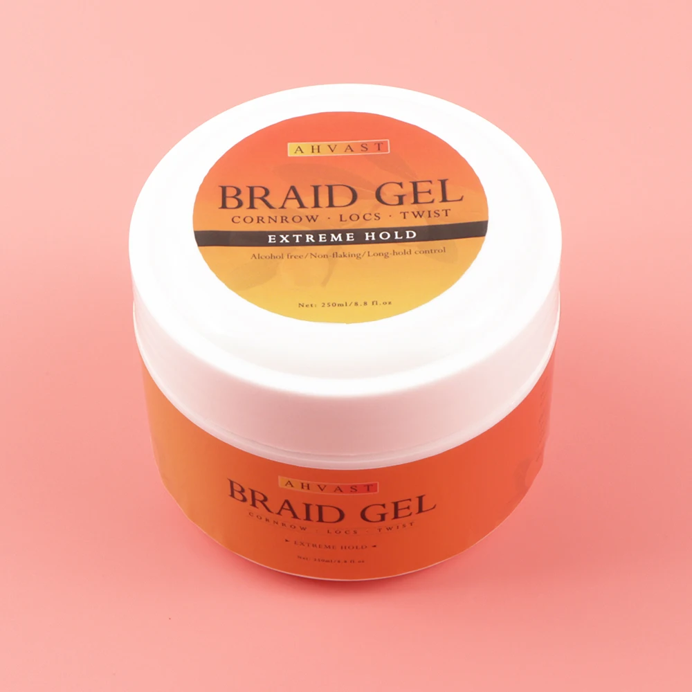 VAST cheap factory price private label shine and jam gel braid loc and twist gel dreads retwisting gel