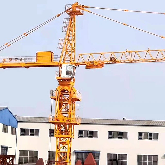 Shuangfeng 10 ton 70m jib length sizes topless tower crane with spare parts sales