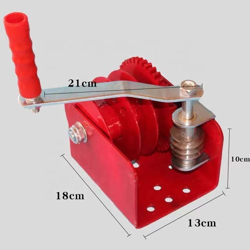 Easily Operate Portable Mini Self-Locking Manual Drawbar Waterline Hoist Manual Pulls Winch For Chicken Feeding Drinking System