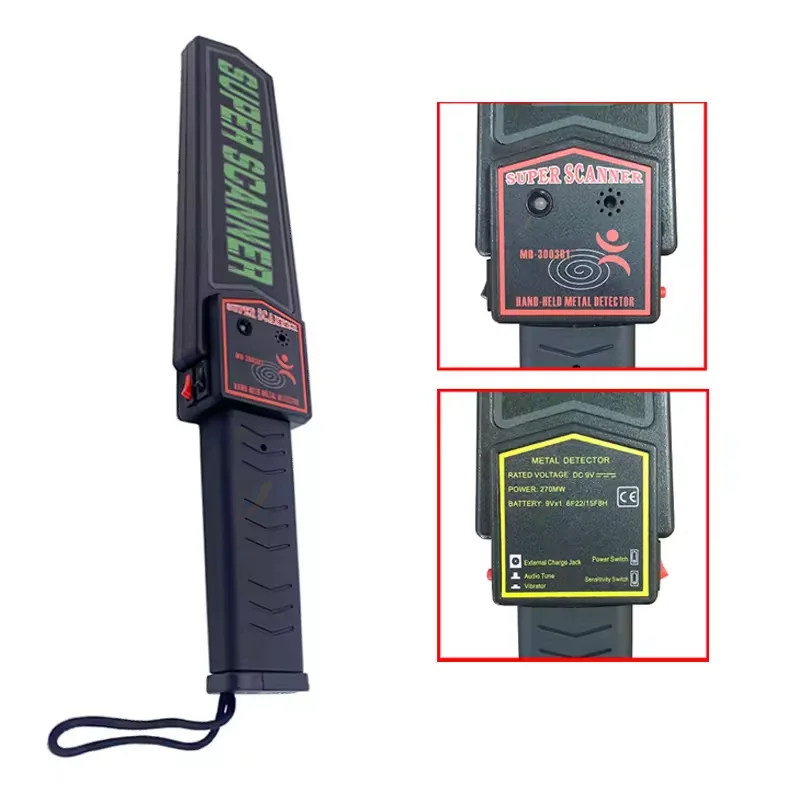 Factory Price Portable  Handheld Metal Detector Metal Detector Security Wand