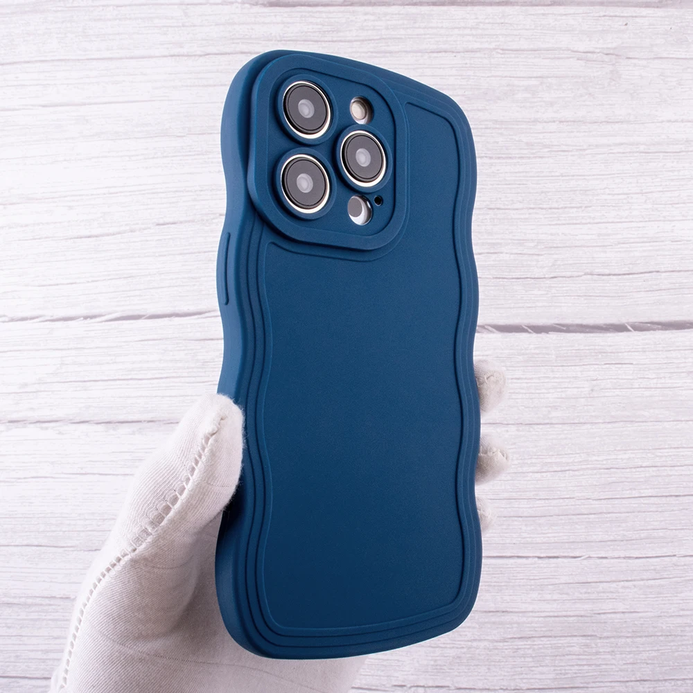 Promotional shockproof square TPU frosted protector wave bumper phone case for Tecno Spark Go 2024 Spark 20 20C case silicone