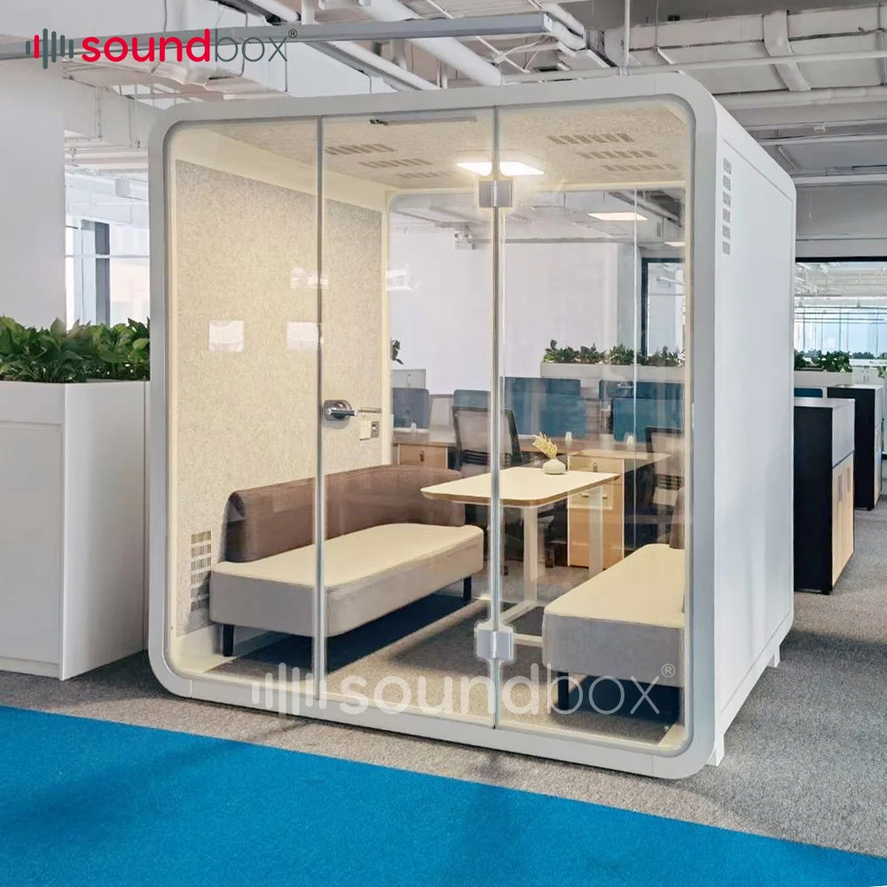 Большая офисная подставка Soundbox с шумоподавлением передвижная беззвучная для частных встреч мебелью Офисная Звукоизоляционная камера