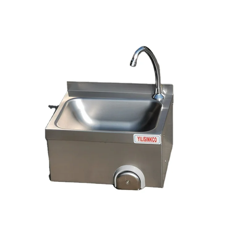 Hand Free Commercial Hot sales Portable Knee Operated Sinks Custom Handmade Sink