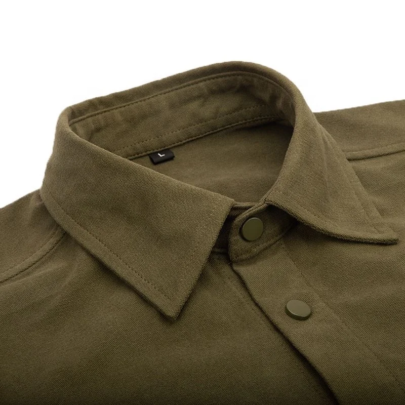 Wholesale Men Women Fire Resistant Work Wear Welding Long Sleeve FR Shirts with Knit Canvas Fabric