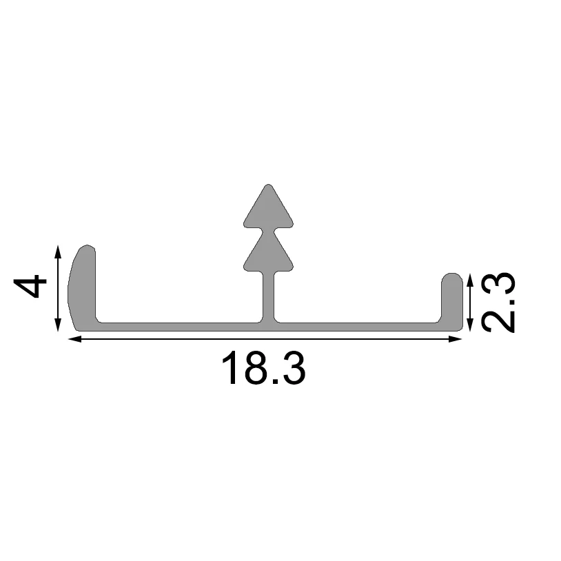 LENWA Factory Aluminum T Edge Trim for Panel and Furniture Edge Banding