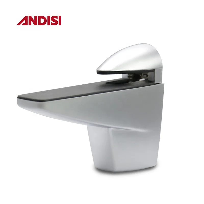 OEM Zinc alloy Chrome glass shelf fixed clamp bracket adjustable F shape competitive price glass holder clamp clip