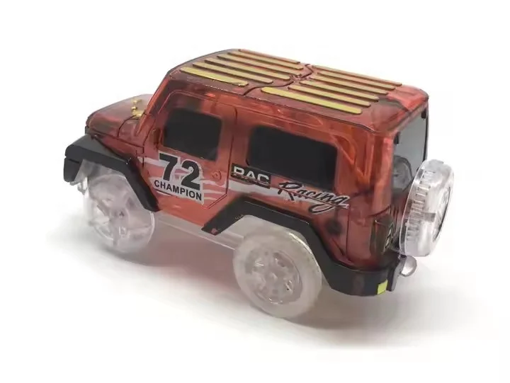 Hot Sale Children Toys Slot Toy Car Glowing Light Electric Rail Car Plastic Track Car Toys