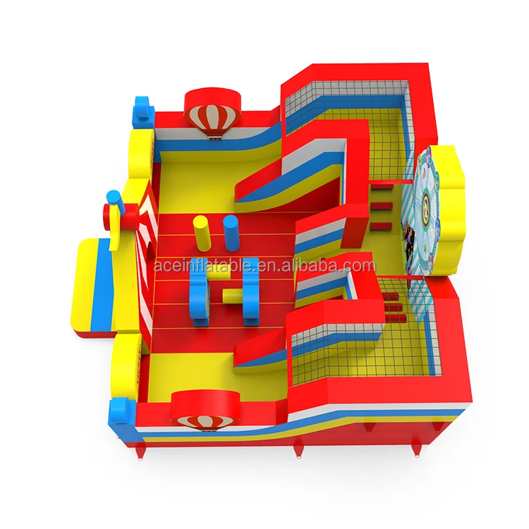 commercial party Outdoor Inflatable Bouncy Castle Jumping Bouncer Kids Fun City carnival Ferris wheel Playground For Sale
