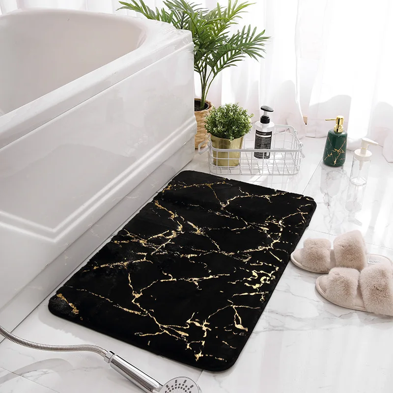 (CHAKME) fur rugs big size cappotto in pelliccia sintetica rosa faux rabbit bath rug