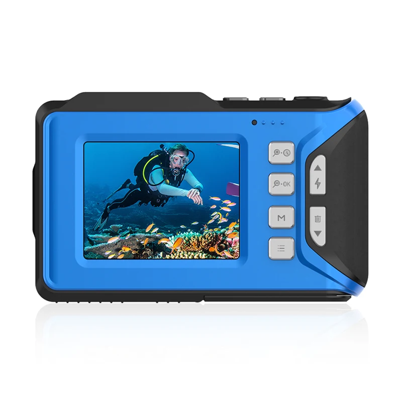 4K WIFI Digital Camera Waterproof EIS Duel Screen Selfie Camera 16X Long Battery Life Digital Camera