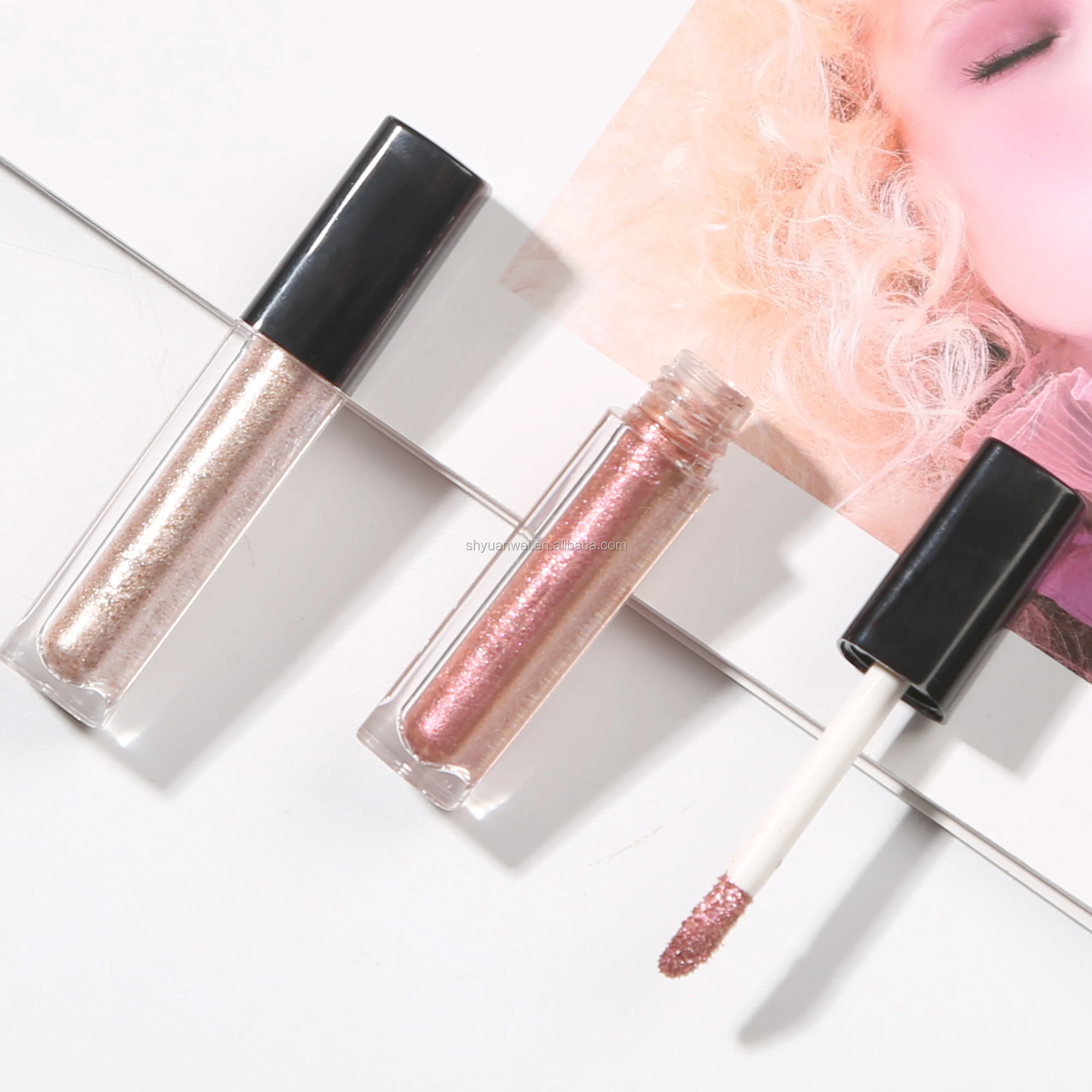 N09 Makeup private label metallic liquid eyeshadows liquid glitter eye shadow private label