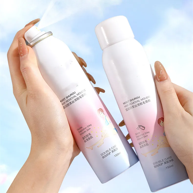 jiajie wholesale hair removal spray Gentle Foaming Hair Removal Cream Mousse