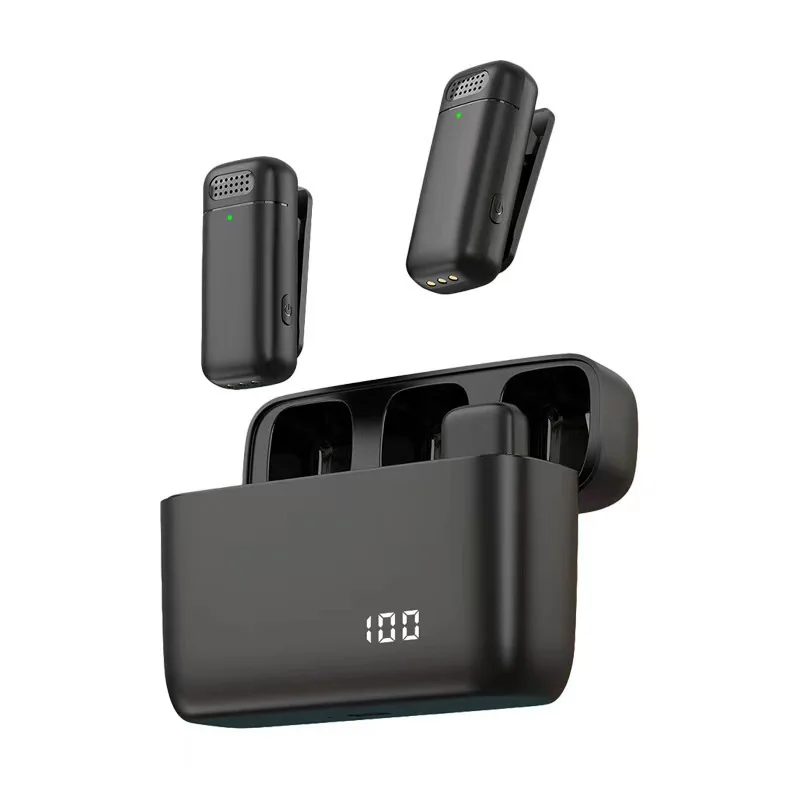 Lavalier Mic Tiktok Audio Video Bluetooth Recording Microphone Androidmetal for Iphone Wireless ABS Wired MicrophonE