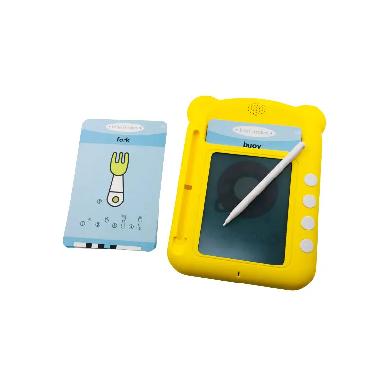 New 50 Insert Cards Bilingual English Repeat Creative Simple Strokes Pen Drawing Early Education Machine for