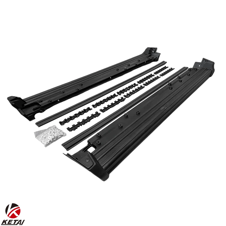 2019+ Black Knight Style Car Bumper Pedal Footboard Side Skirt Auto Accessories For  BENZ G CLASS W463A