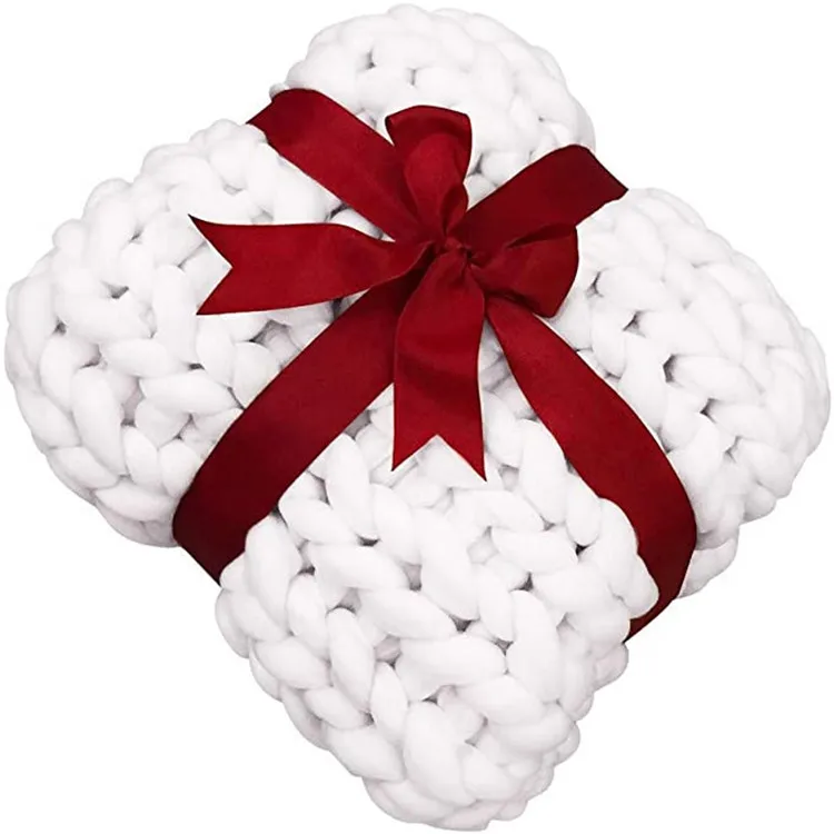 i@home handmade chunky weighted knitted blanket wholesale