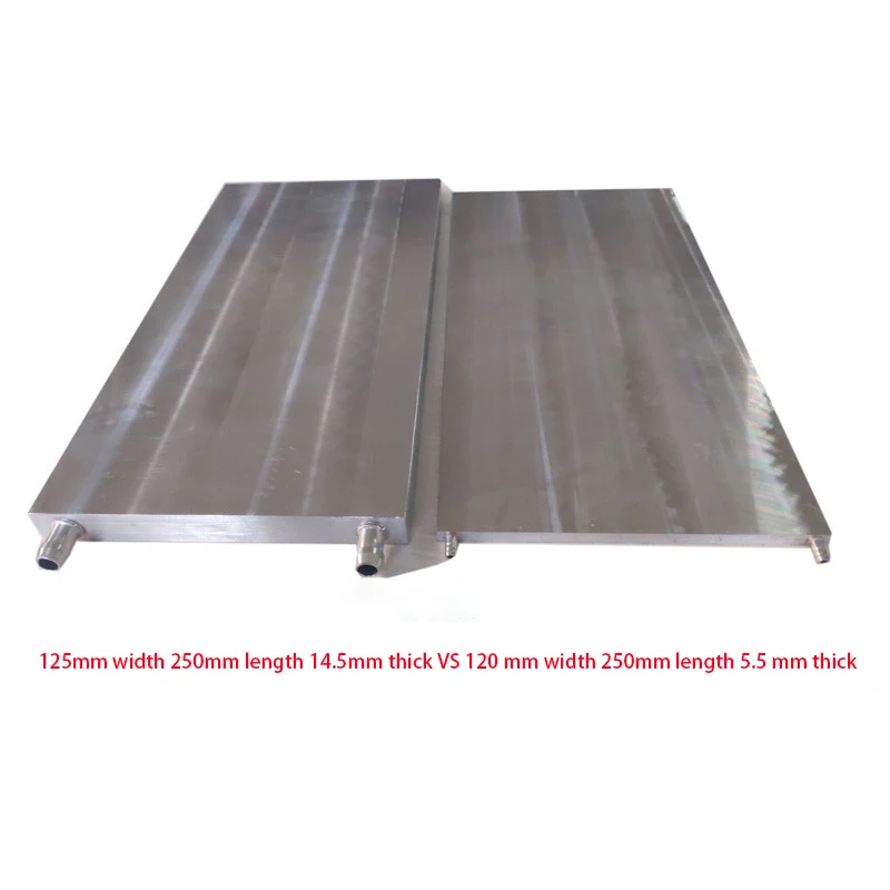 Aluminum Alloy Water Cooling Block 40 80 120 160mm For PC Lap CPU Liquid Cooler Silver System Heat Sink