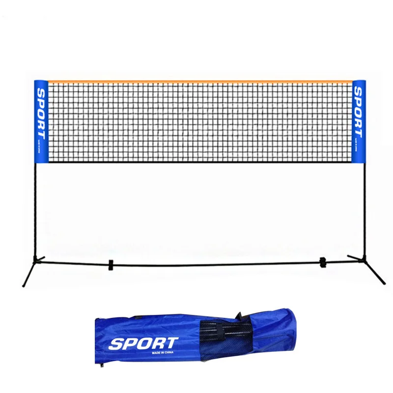 Hot Sale Tennis Net Portable Frame Badminton Beach Volleyball Training Net Mesh 3.1M Net Adjustable  Racquet Sports Network