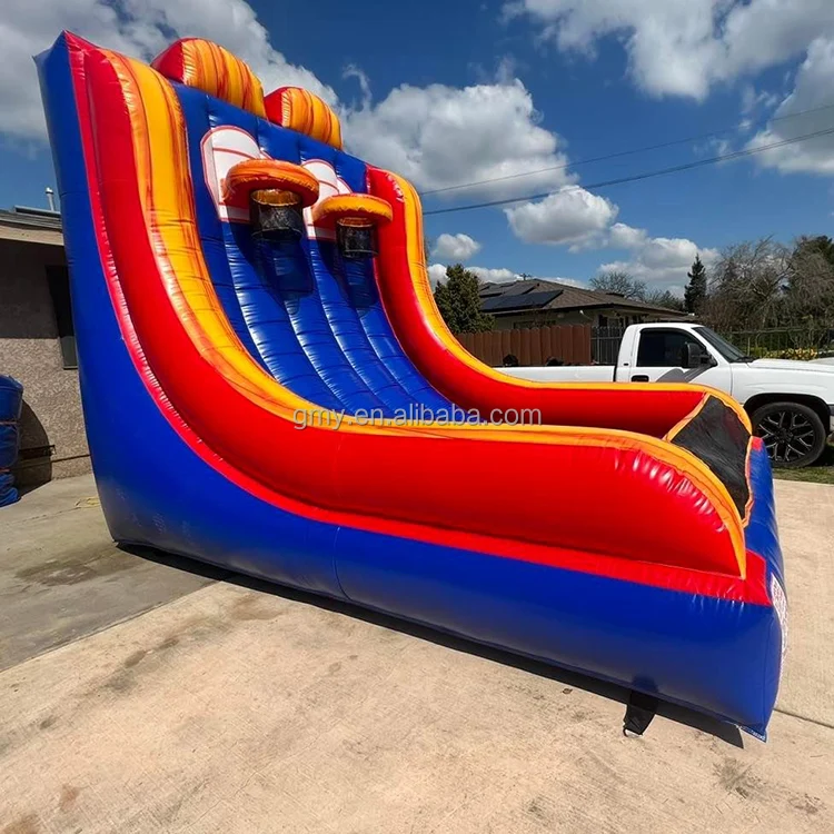 Market hot sale double line inflatable basketball shooting competitive game for boys