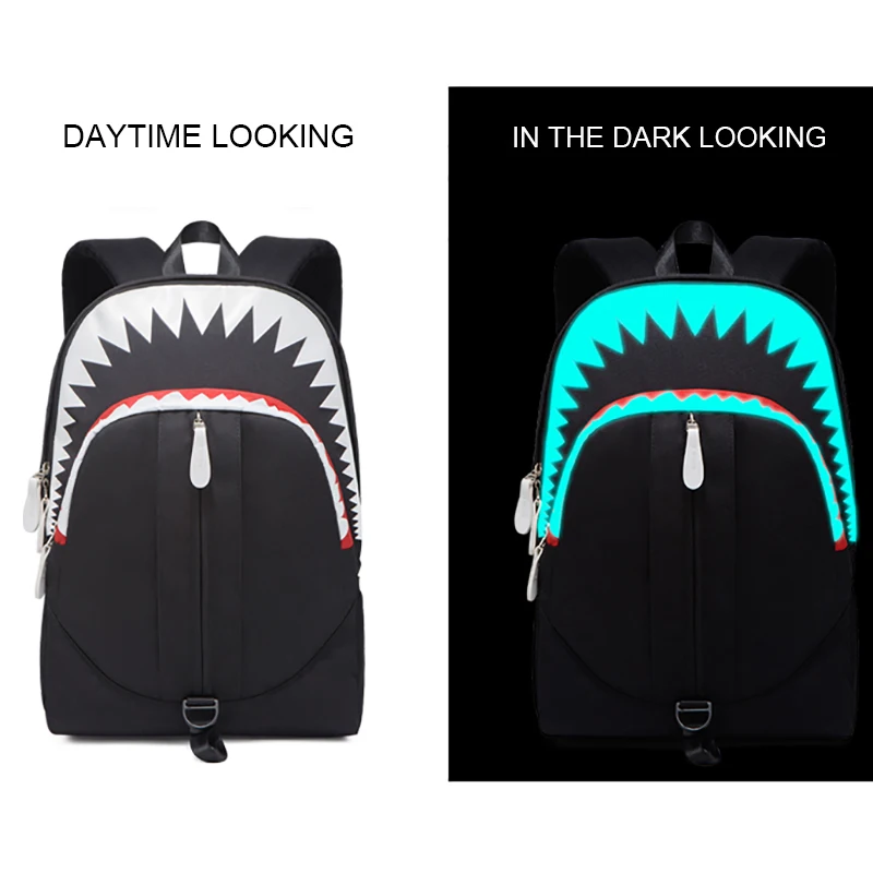 
High Quality Nylon Waterproof School Backpacks luminous Backpack Bag for men 