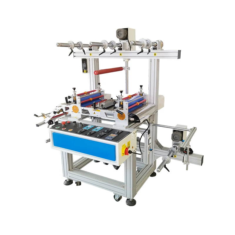 Multi layer roll to roll cold laminating machine
