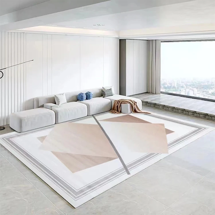 Modern Design Customized Pattern Hand Made Silk Carpet