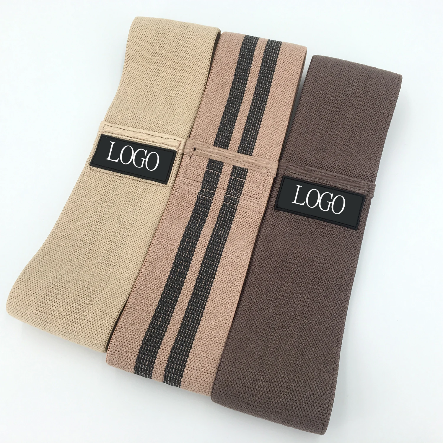 Nude Pink Latex Fitness Booty Exercise Rubber Loop Band Hip Circle  Resistance Bands Elastic Workout Band