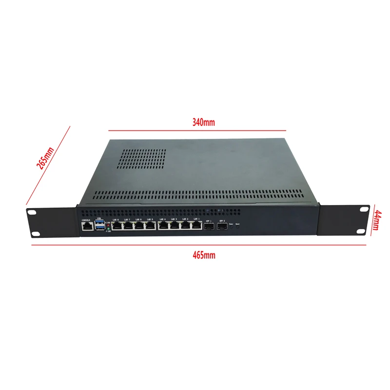 1U Rackmount сетевой прибор HH-WA67U модель DDR4 8 * lan порты брандмауэры безопасности