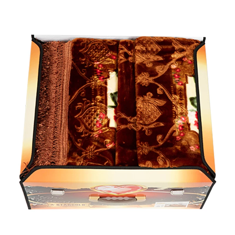 
Hot Selling Discount Polyester Blanket Stock Lot 4.5kg 2ply 200x240cm Winter Raschel Mink Blanket 