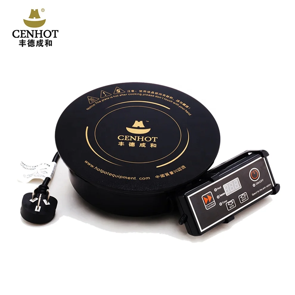 Cenhot 1500W Commercial hot pot Induction Cooker Restaurant for Shabu Shabu pot
