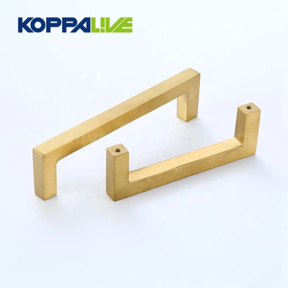Золотая мебель для спальни мебельная фурнитура Аксессуары площадь твердая латунь ящика Шкаф Потяните ручки