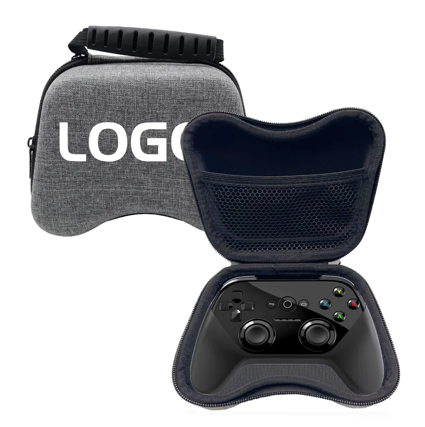 Portable EVA Waterproof Storage Bag for PS5/PS4 Gamepad Console Travel Case with Protective Carrying Strap