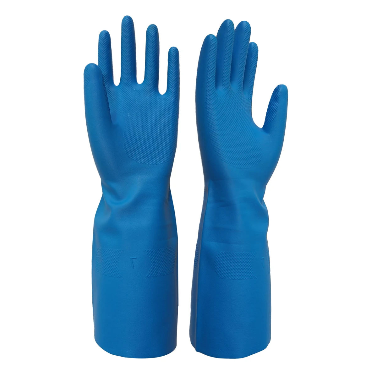 15 Mil  Green Nitrile Flock-Lined Good Elasticity Industrial Safety Working Gloves for Industry Household