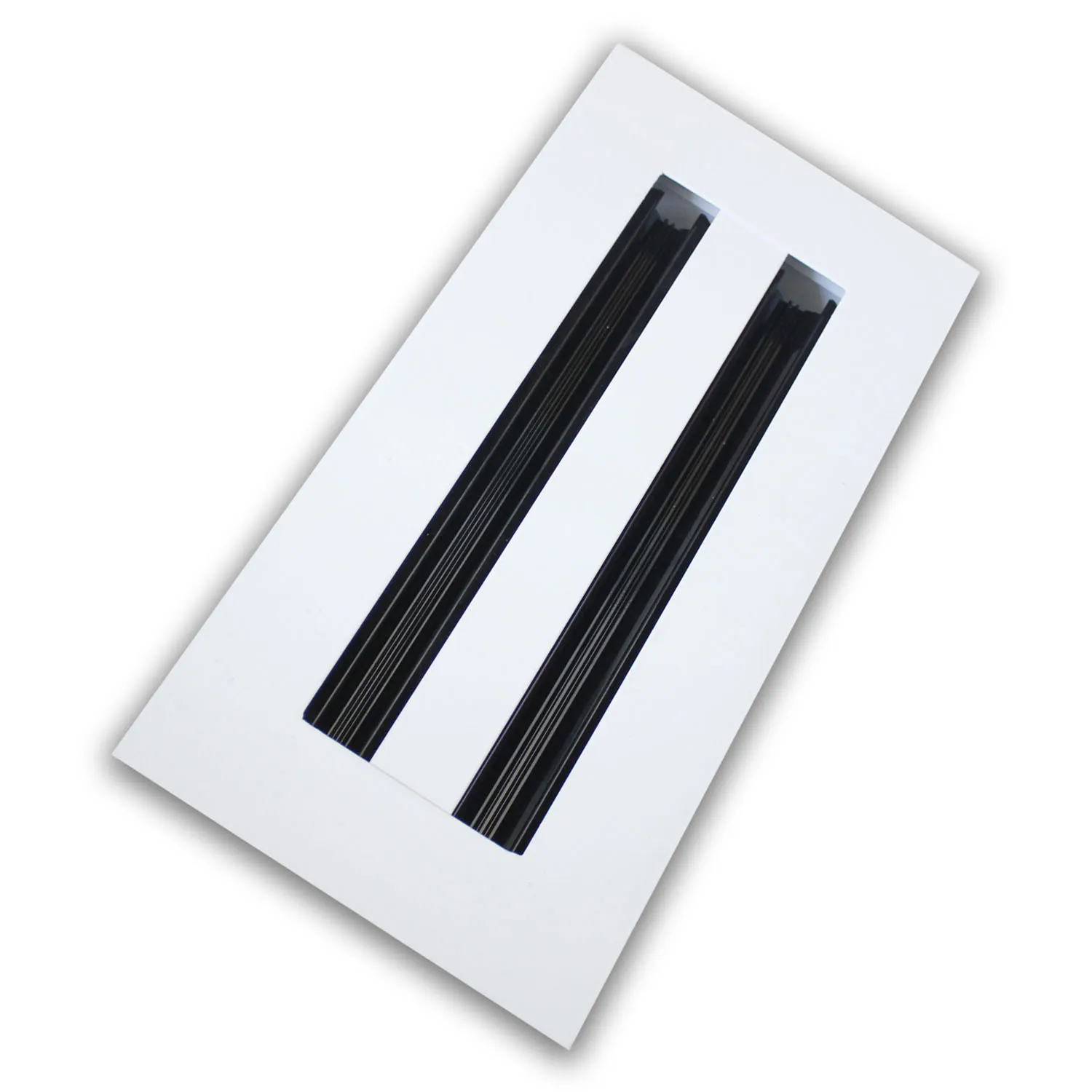 10' 12' 18' 24' 72' Length Modern White AC Vent Covers  Double Slot Linear Slot Diffusers