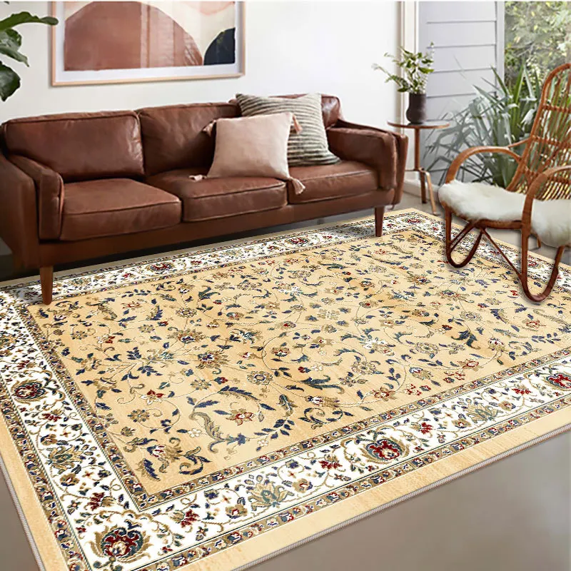 Carpets Persian Vintage Carpet for Living Room Bedroom Mat Non Slip Area Rugs Absorbent Boho Ethnic Retro Carpet
