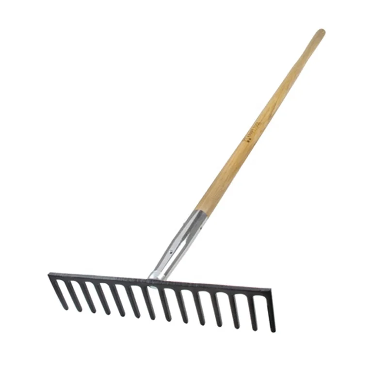 Lawn Steel Rake Head 14 Teeth Rakes For farm tool carbon steel garden farming Agriculture rake with long handle