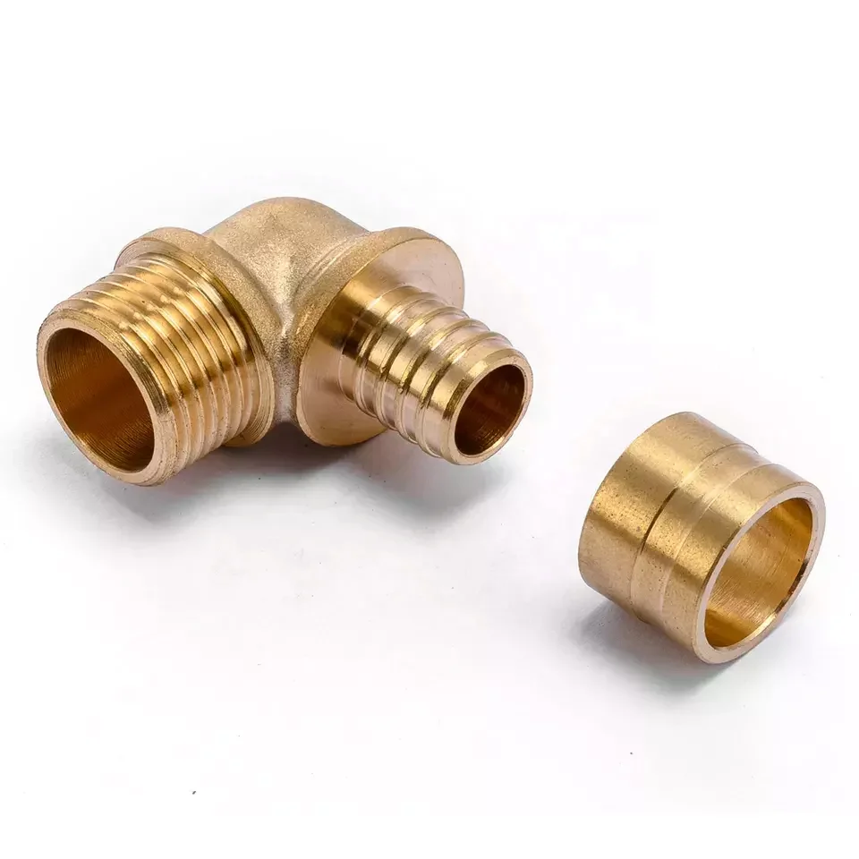 Manufacture Professional Brass Elbow Fittings pex male and female elbow for pipe fitting