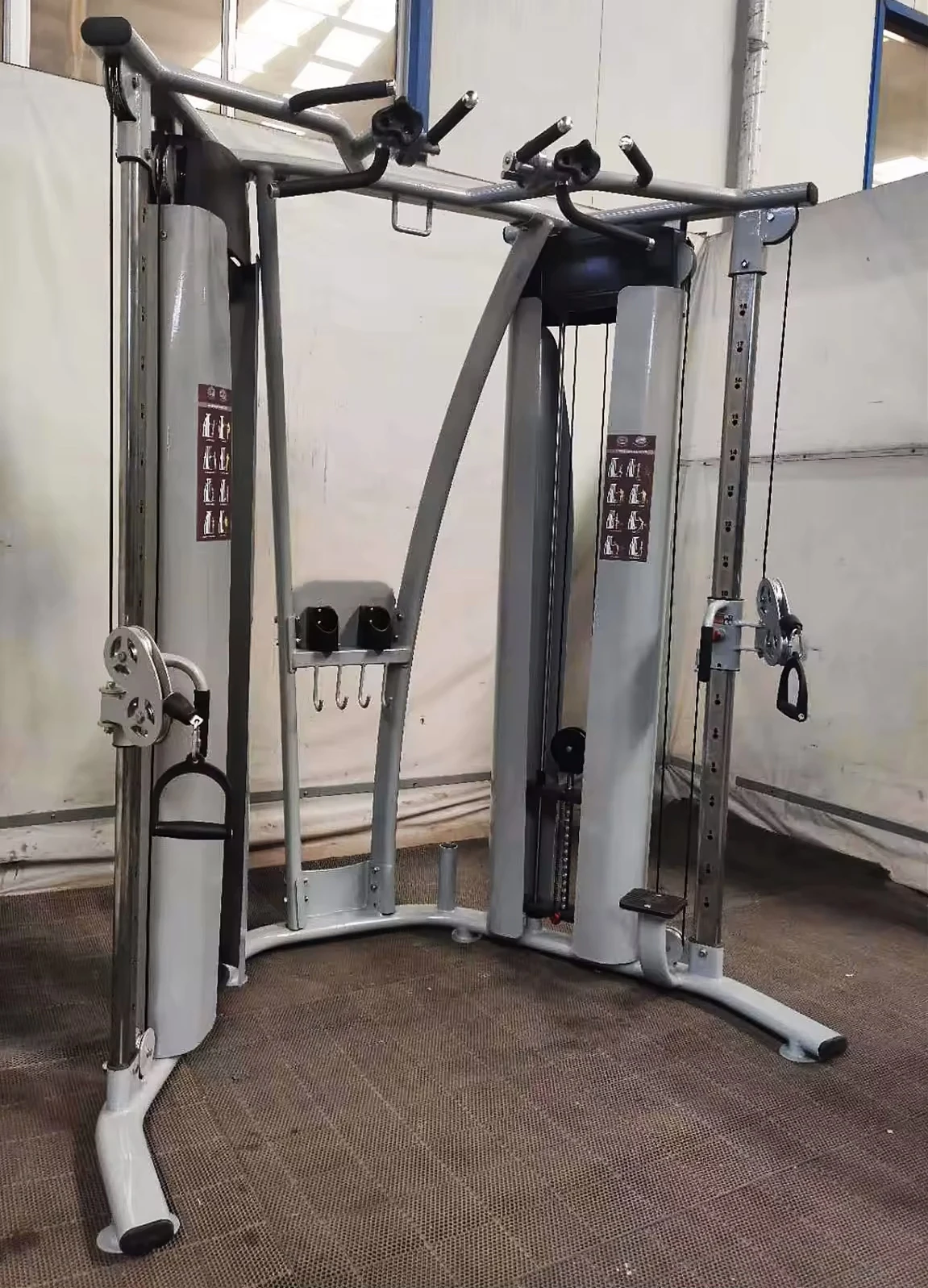 Factory Direct Supply Multifunctional Strength Gym Equipment Pin Load Selection Dual Pulley Cable Functional Trainer