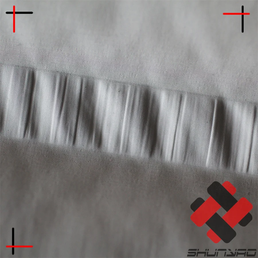 polyester spandex stripe crepe style weaving double layer channel fabric for down jackets