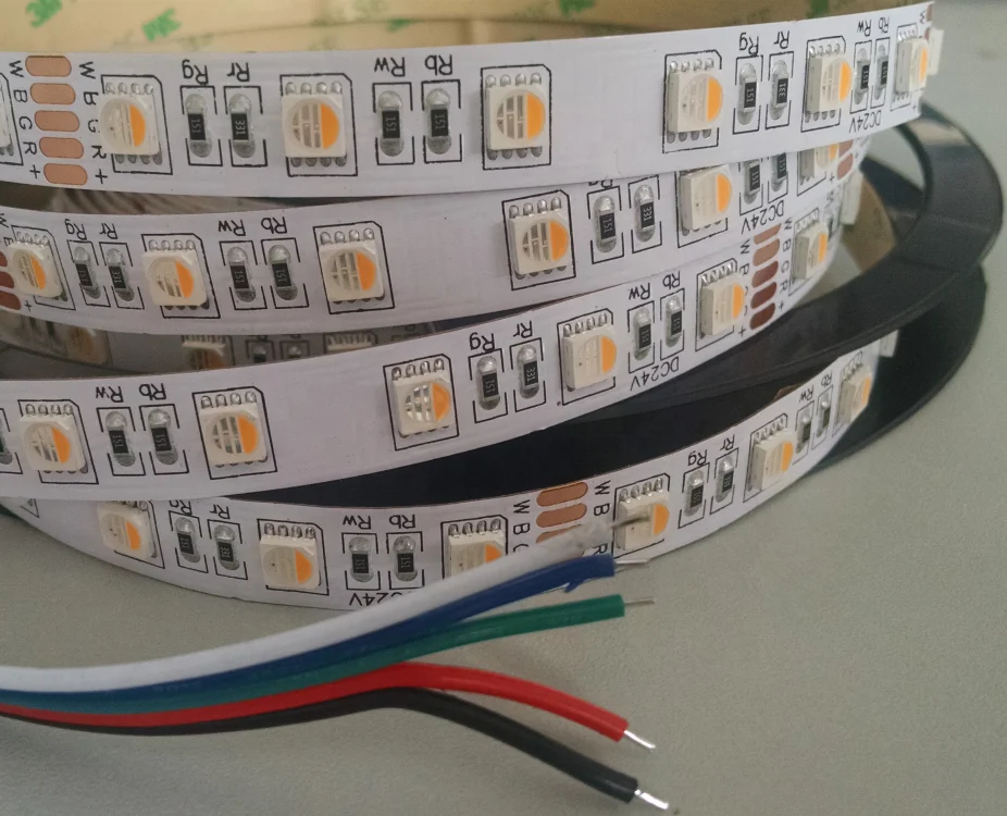 Benory smart cri90 12 мм 96 светодиодов/м SMD5050 гибкая светодиодная лента knx dali rgbw Светодиодная 24 В dc dmx rgbww умные полосы