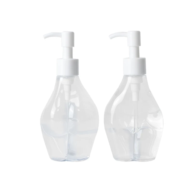 200ml Clear Empty Lotion Bottle Custom Logo Body Oil Bottles With Pump