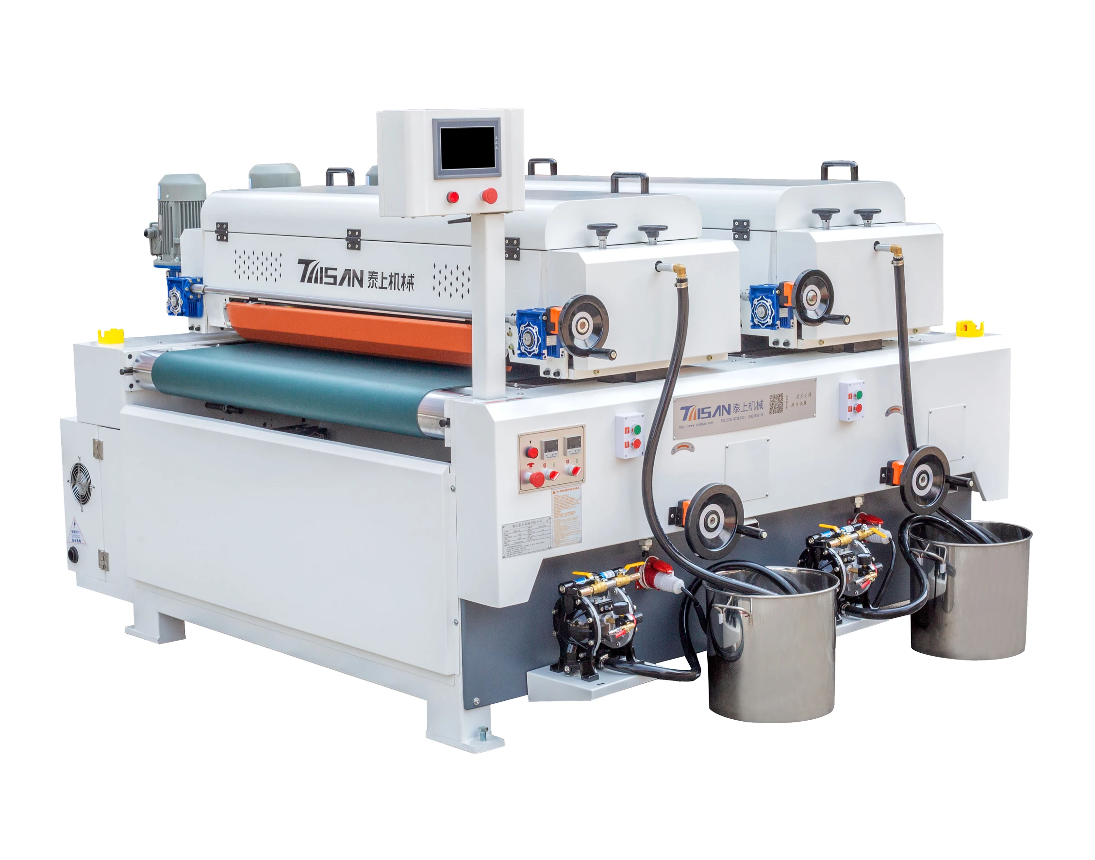 Uv Double Roller Coater Machine Roll Chemical Coating For Furniture