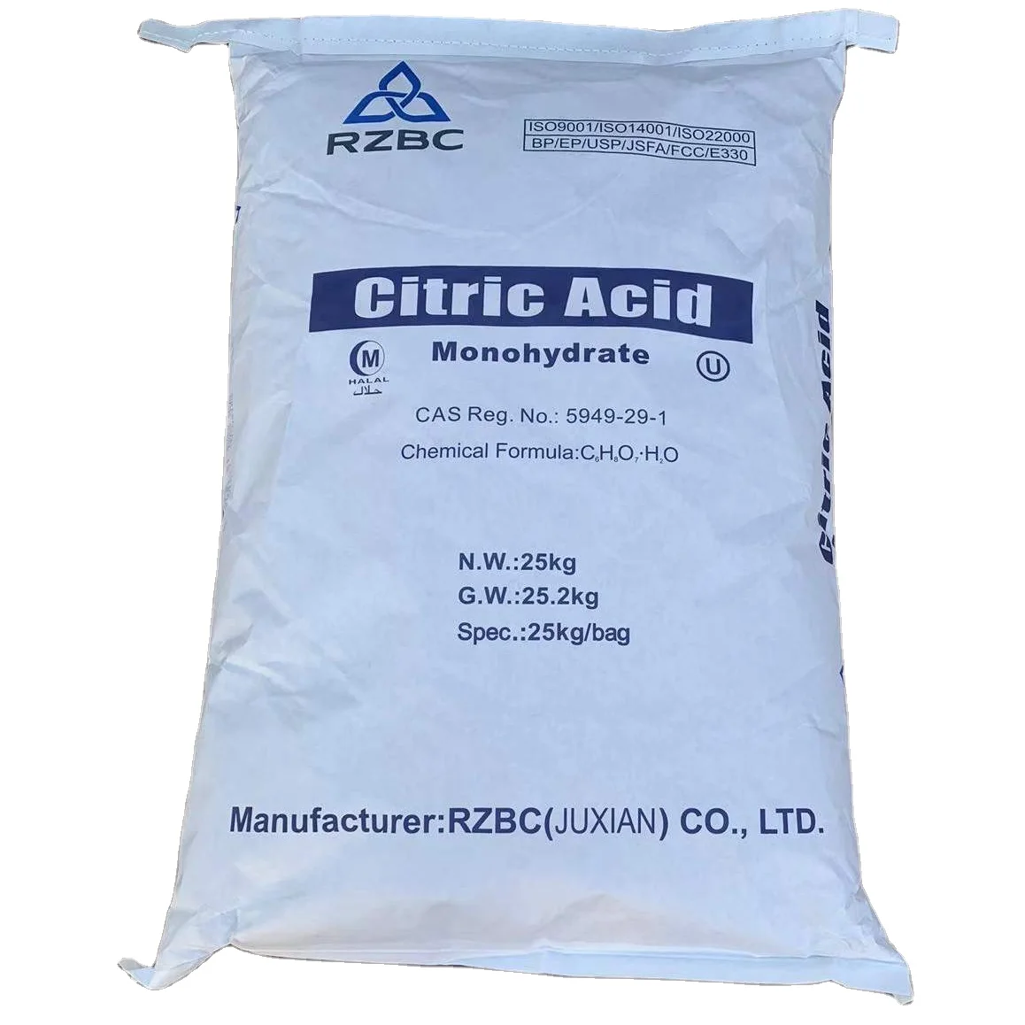 RZBC/lemon Star CAM Citric Acid Monohydrate Stock,ready to Ship