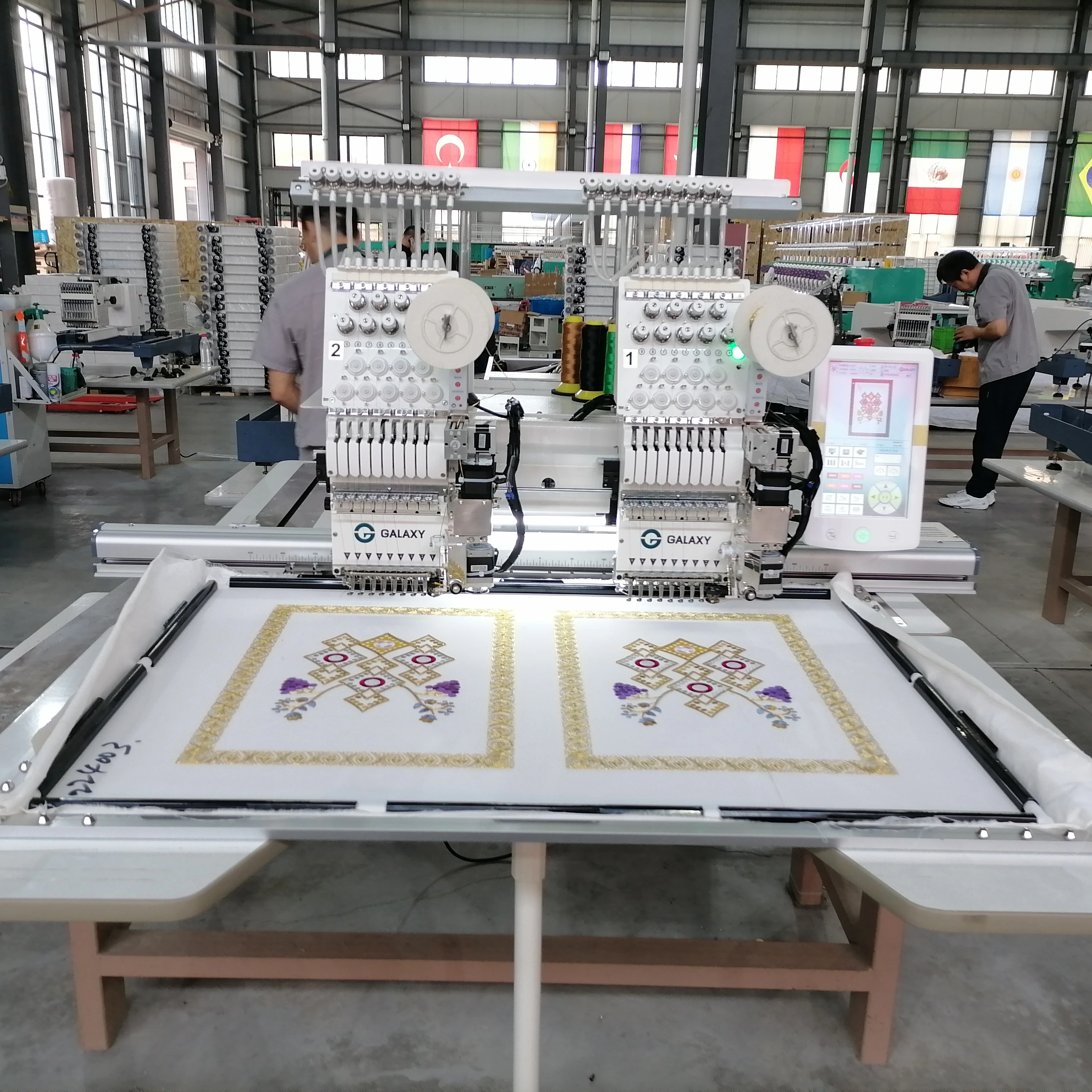 GALAXY высокоскоростная 1202 с простой в установке вышивальной машиной