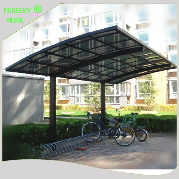 
smoking outdoor aluminum folding foldable protective steel frame polycarbonate outdoor aluminum portable car shelter 