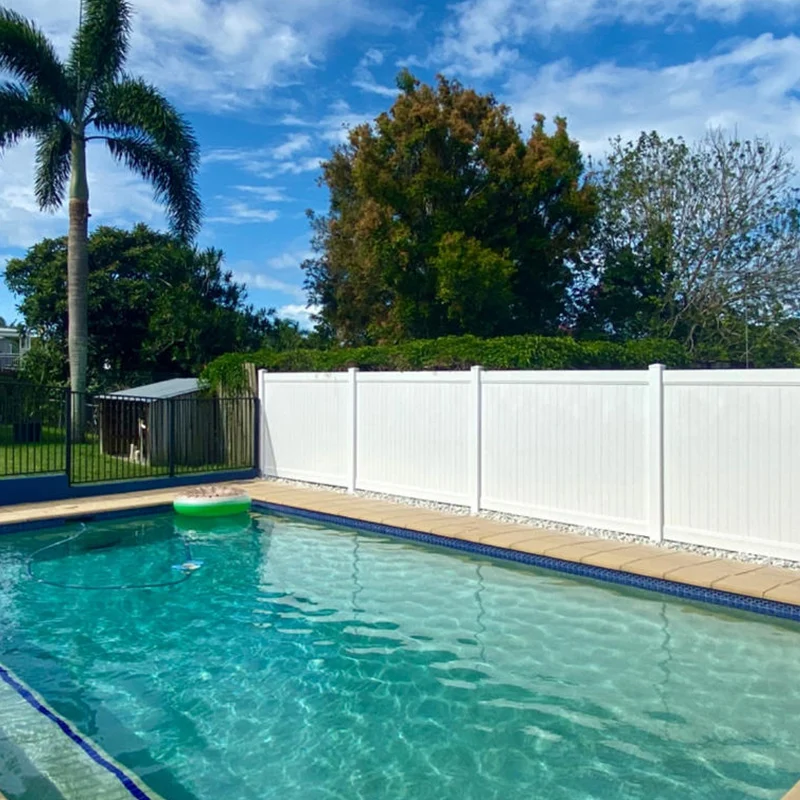 High ProductivityUV Proof  6ft.Hx8ft.W PVC Vinyl Garden Fence Boards Plastic Privacy Fence Panels