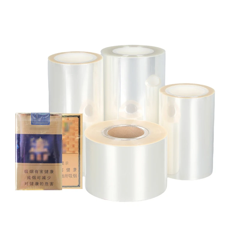 High End 30 micro Bopp Film  High Transparency Tobacco Film Perfumes Packaging BOPP Cigarette Film For Cosmetics