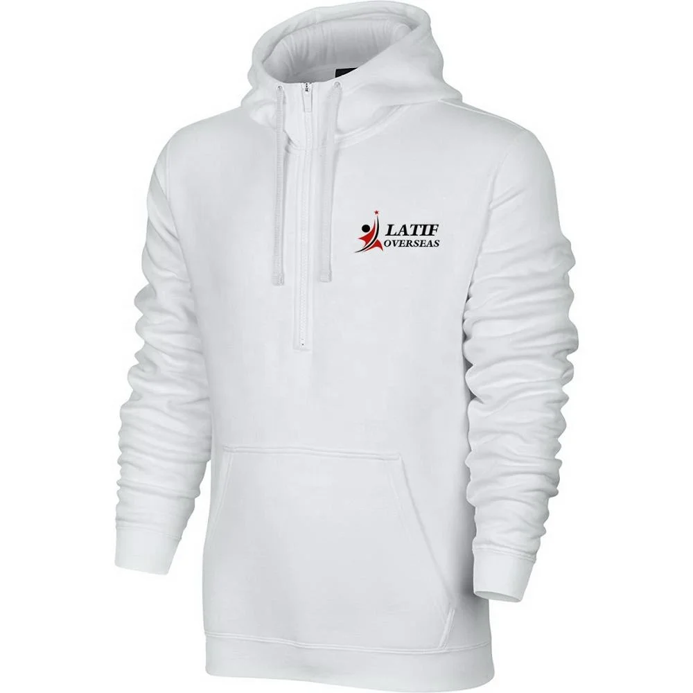 wholesale 2020 oversized cheap price plain sports tech blend custom logo high quality white pullover Hoodie